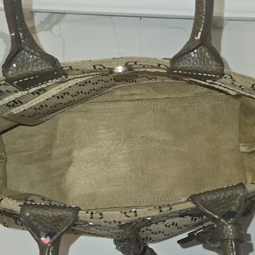 Vintage Y2K Dooney & Burker Brown Monogram Satchel Bag